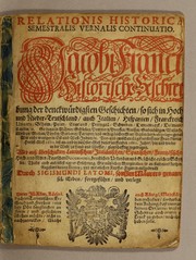 Cover of: Relationis historicae semestralis vernalis continuatio