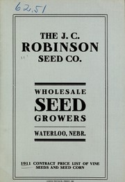 Cover of: 1911 contract price list of vine seeds and seed corn