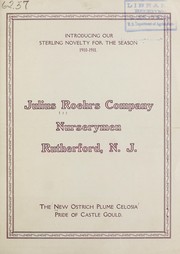 Cover of: Introducing our sterling novelty for the season 1910-1911 by Julius Roehrs Company