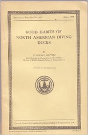 Food Habits of North American Diving Ducks by Clarence Cottam