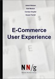 Cover of: E-commerce user experience
