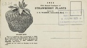 Cover of: 57th annual catalogue of strawberry plants | S.H. Warren (Firm)