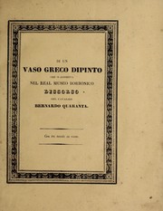 Cover of: Di un vaso greco dipinto che si conserva nel Real Museo borbonico: discorso