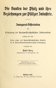 Cover of: Die Banken der Pfalz und ihre Beziehungen zur PfÃ¤lzer Industrie