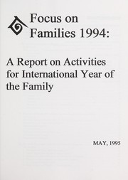 Cover of: Focus on families 1994 by 