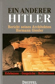 Cover of: Ein anderer Hitler by Erlebnisse, Gespräche, Reflexionen