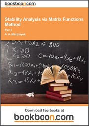 Cover of: Stability Analysis via Matrix Functions Method Part I