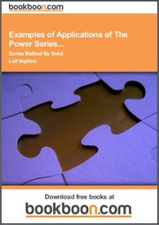 Cover of: Examples of Applications of The Power Series... Series Method By Solut