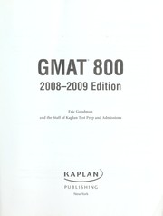 Cover of: GMAT 800