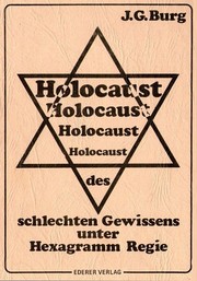 Cover of: Holocaust des schlechten Gewissens unter Hexagramm Regie by 
