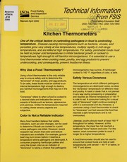 Cover of: Kitchen thermometers