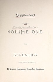 Supplement to : [Norwalk, Conn.], volume one by Charles Melbourne Selleck