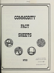 Commodity fact sheets by United States. Food and Nutrition Service