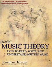 Cover of: Basic Music Theory by Jonathan Harnum