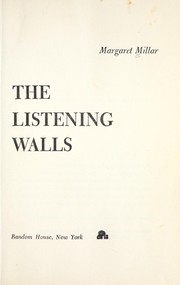 Cover of: The  listening walls.