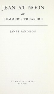 Cover of: Jean at noon by Janet Sandison, Janet Sandison