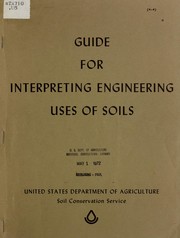 Cover of: Guide for interpreting engineering uses of soils by United States. Soil Conservation Service.