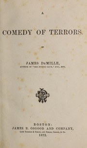 Cover of: A comedy of terrors by James De Mille, James De Mille