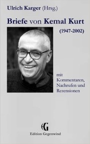 Briefe von Kemal Kurt (1947-2002) by Kemal Kurt, Ulrich Karger