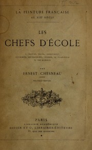 Cover of: Les chefs d'école