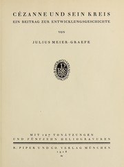 Cover of: Cézanne und sein Kreis: ein Beitrag zur Entwicklungsgeschichte