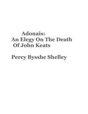 Adonais by Percy Bysshe Shelley