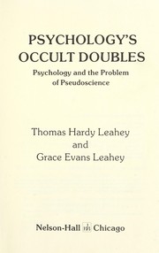 Cover of: Psychology's occult doubles by Thomas Hardy Leahey