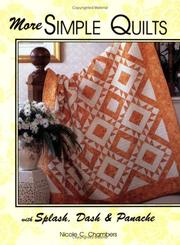 Cover of: More Simple Quilts with Splash, Dash & Panache