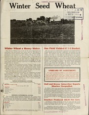 Cover of: Winter seed wheat