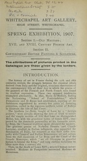 Cover of: Spring exhibition, 1907: Whitechapel Art Gallery