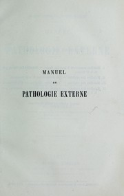 Cover of: Manuel de pathologie externe by Georges Bouilly, Paul Reclus, Georges Bouilly, Paul Reclus