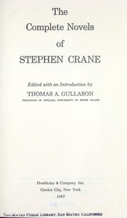 Cover of: Complete novels. by Stephen Crane