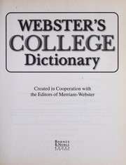 Cover of: Webster's College Dictionary