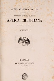 Cover of: Africa christiana: in tres partes tributa