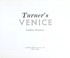 Cover of: Turner's Venice