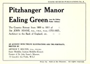 Cover of: Pitzhanger Manor, Ealing Green: (now the Ealing Public Library) the country retreat from 1800 to 1811 of Sir John Soane.