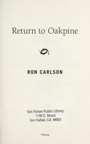 Cover of: Return to Oakpine