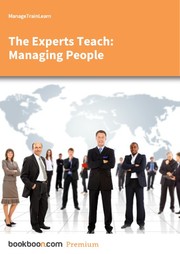 Cover of: The Experts Teach: Managing People