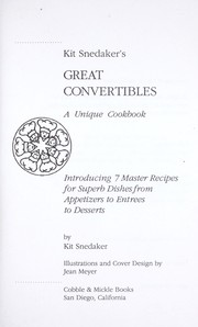 Front cover of Kit Snedaker's great convertibles by Kit Snedaker
