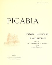 Cover of: Picabia: Galerie Haussmann : exposition ouverte du 10 février au 25 février 1905