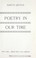 Cover of: Poetry in our time.