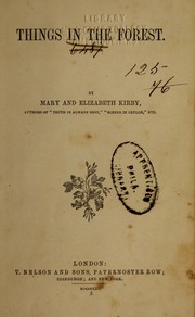 Cover of: Things in the forest by Mary Kirby