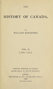 Cover of: The history of Canada