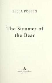Cover of: The summer of the bear