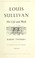 Cover of: Louis Sullivan