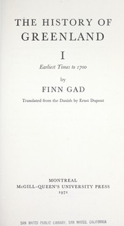 Grønlands historie by Finn Gad