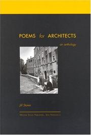 Cover of: Poems for architects by [edited by] Jill Stoner.