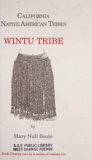Cover of: Wintu tribe | Mary Null Boule 