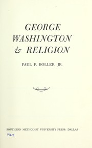 Cover of: George Washington & religion.