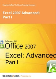 Excel 2007 Advanced by Stephen Moffat
